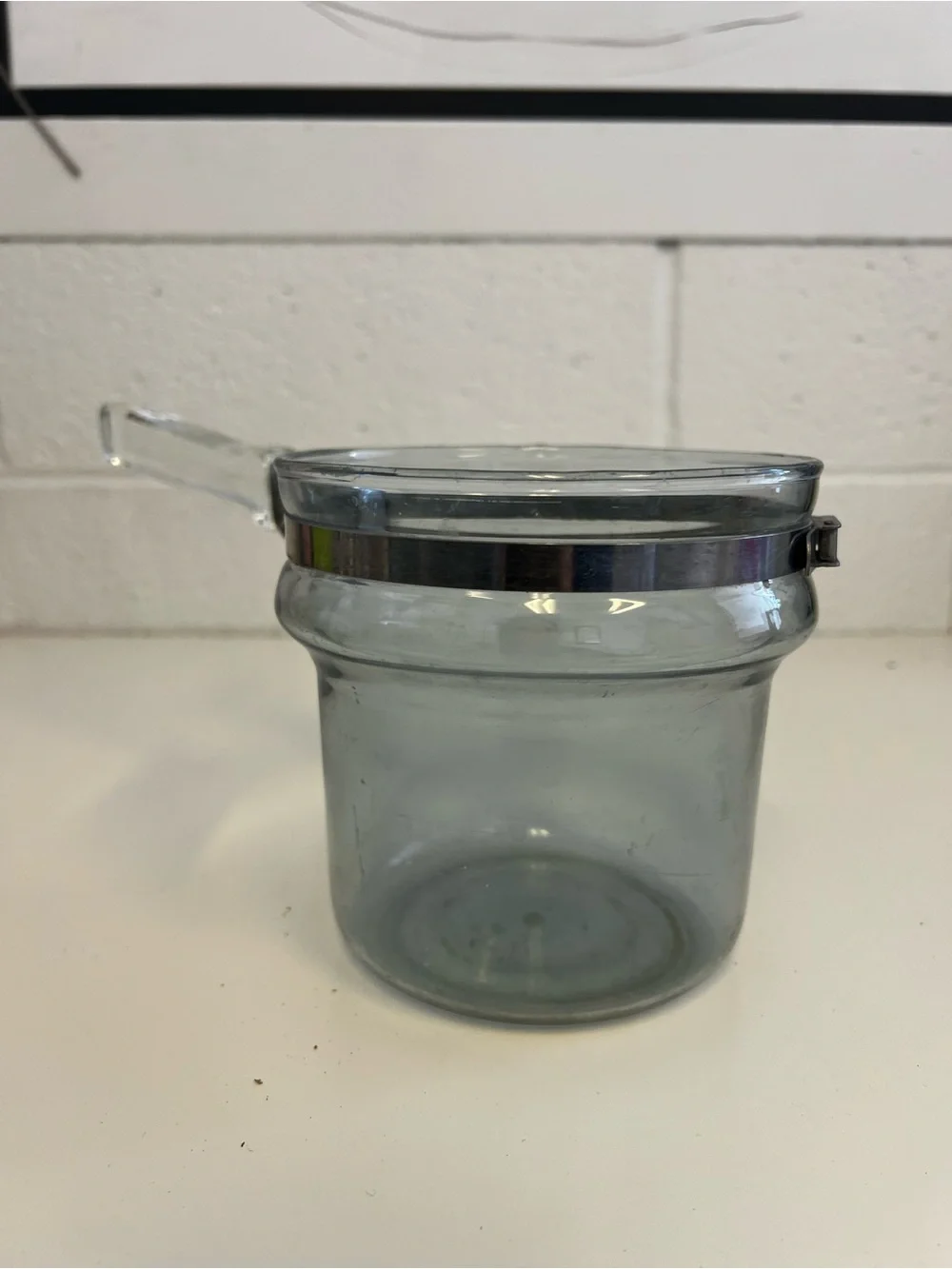 Vintage Pyrex flame ware 1.5 qt double broiler insert pot